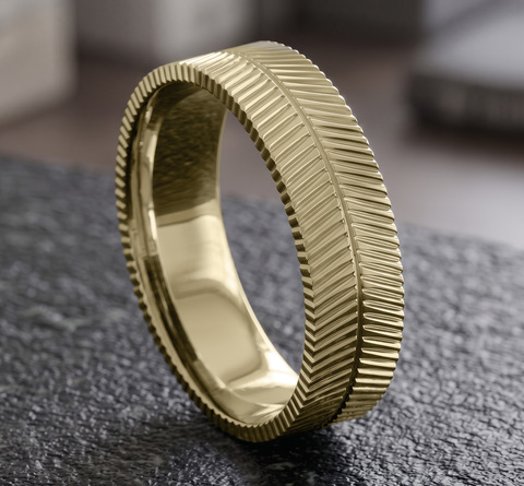 Ring THE HERRINGBONE