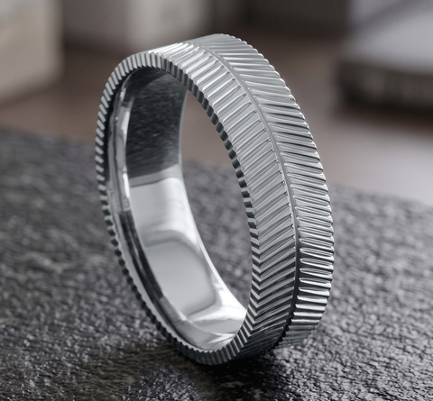 Ring THE HERRINGBONE
