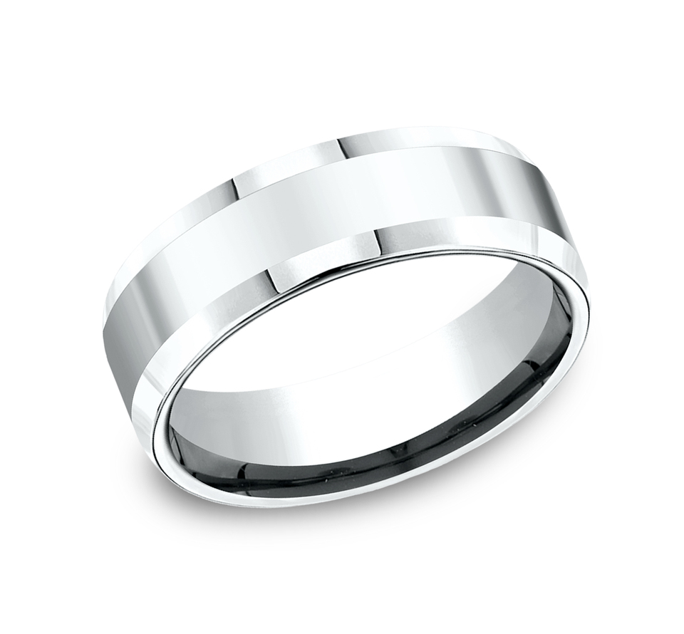 The Highland, 8mm - 10K White | Benchmark Rings