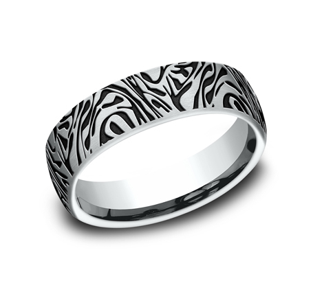 The Samurai, 6.5mm - 18K White | Benchmark Rings