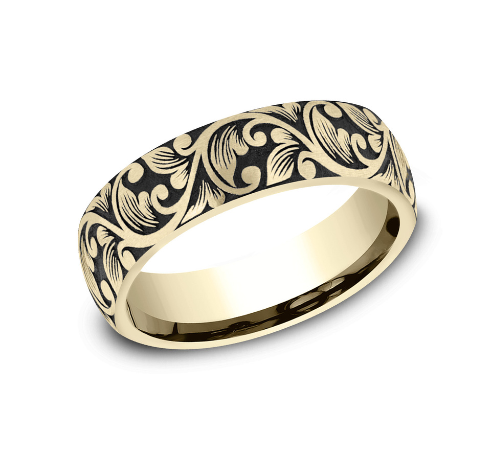 14k リング Men's Gold Ring with Meteorite & USS New Jersey Battleship Teak