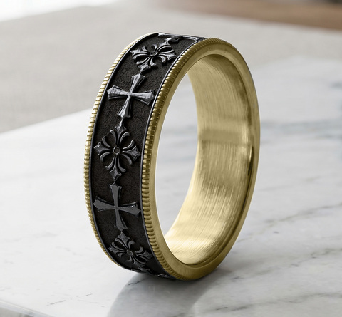 Ring THE TEMPLE SHIELD