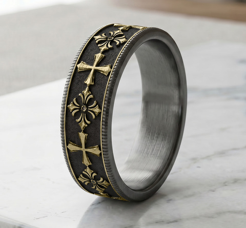 Ring THE TEMPLE SHIELD