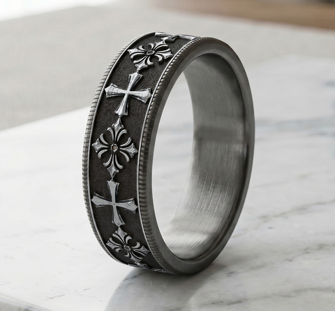 Ring THE TEMPLE SHIELD