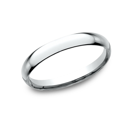 Regular Dome Comfort Fit, 2.5mm - Platinum | Benchmark Rings